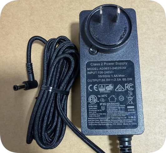 *Brand NEW*24V 2.5A ac adapter AD0651-24025001 Thunderbolt 4 RGB Docking Station Charger DC 5.5x2.5mm Right-An